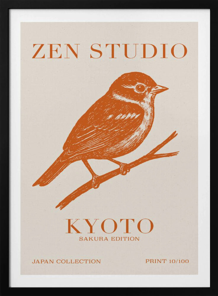 Kyoto Sparrow Scene | Poster