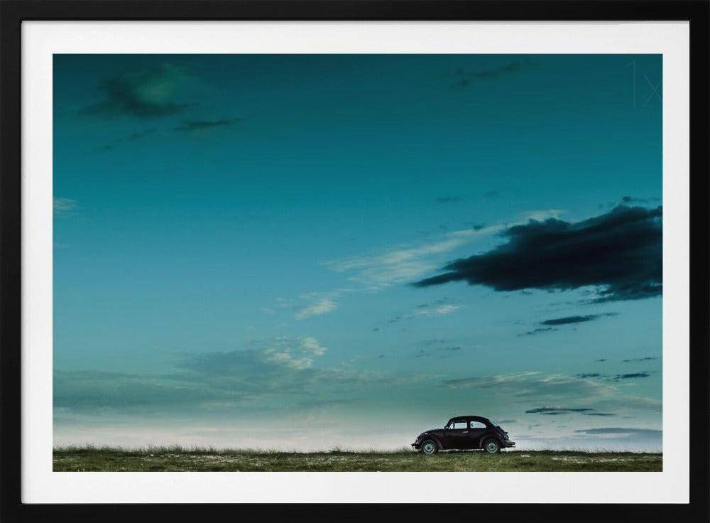 Il Maggiolino VW rosso | Poster - Stampe d’Arte