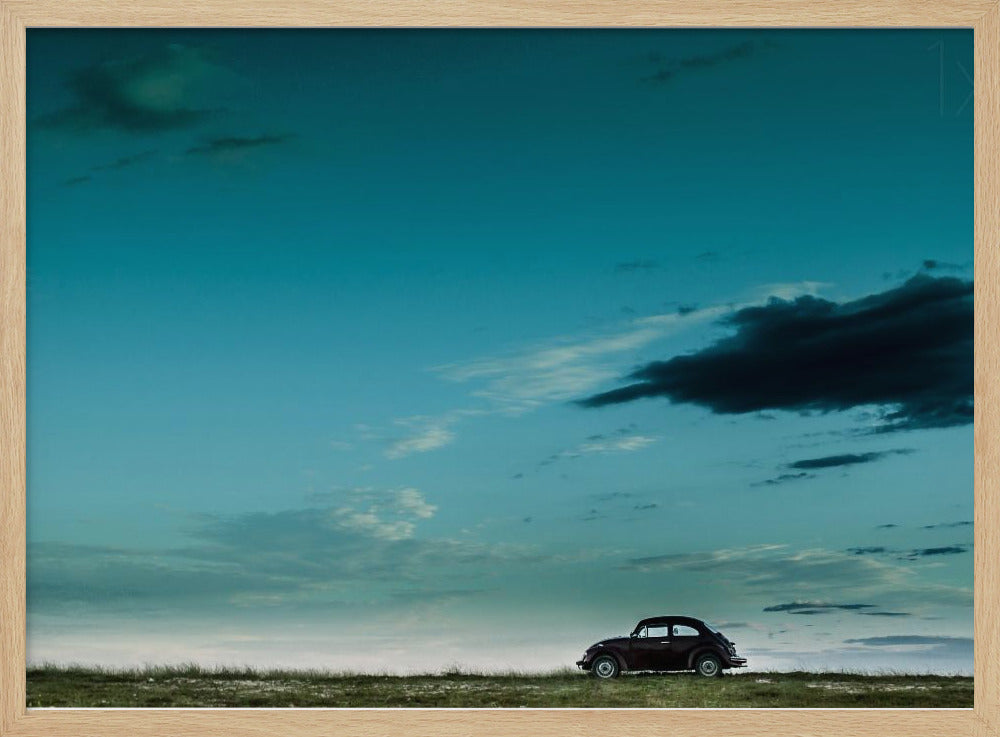 Il Maggiolino VW rosso | Poster - Stampe d’Arte