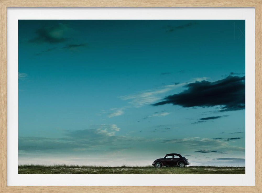 Il Maggiolino VW rosso | Poster - Stampe d’Arte