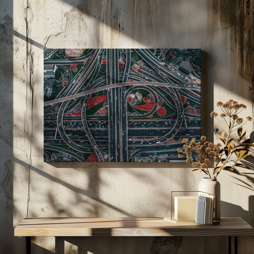 labyrinthe urbain | Tableaux sur Toile