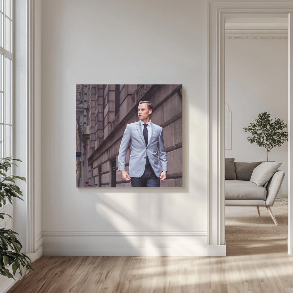 Ung affärsman i New York City | Canvas