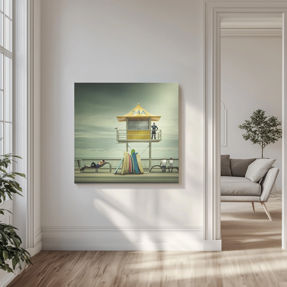 Der Rettungsschwimmer | Leinwand-Bilder