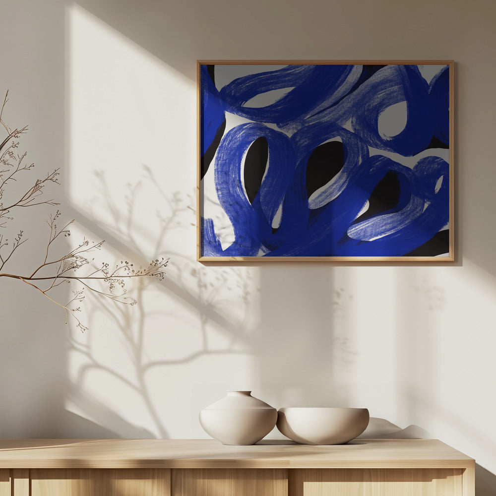 Blue Zen stroke | Poster