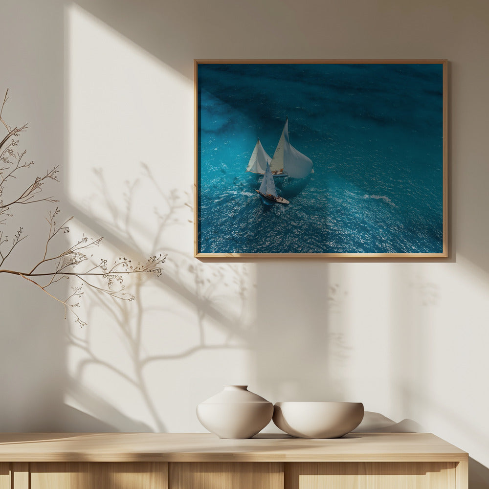 Blaue Kreuzung | Poster - Kunstdruck