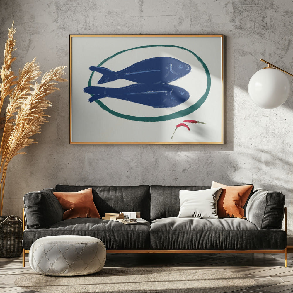 Blue Fish and Spice | Poster