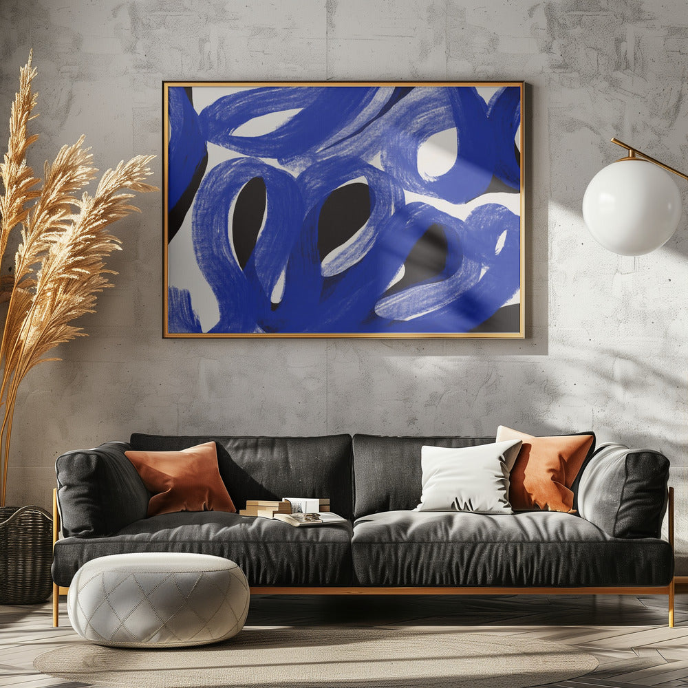 Blue Zen stroke | Poster