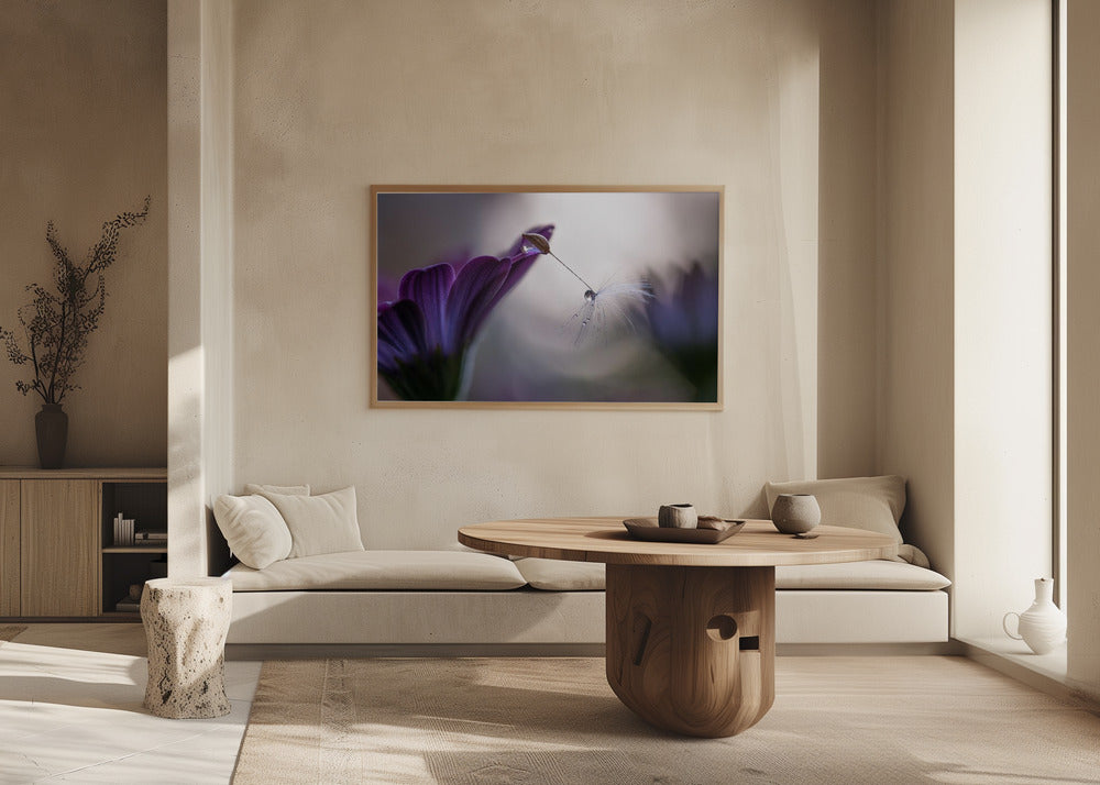 Lila Regen | Poster - Kunstdruck