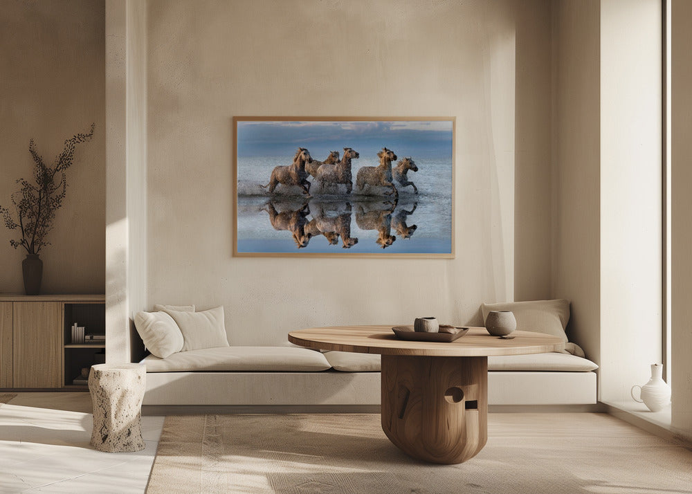 Cavalli e riflessione | Poster - Stampe d’Arte