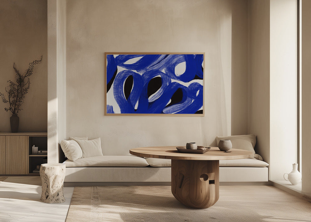 Blue Zen stroke | Poster