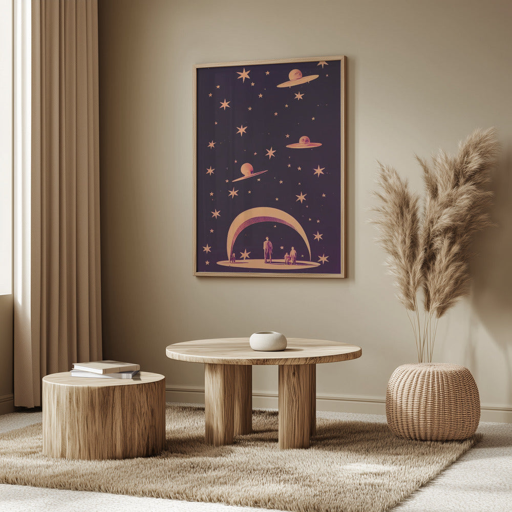 Galaktische Traumlandschaft | Poster