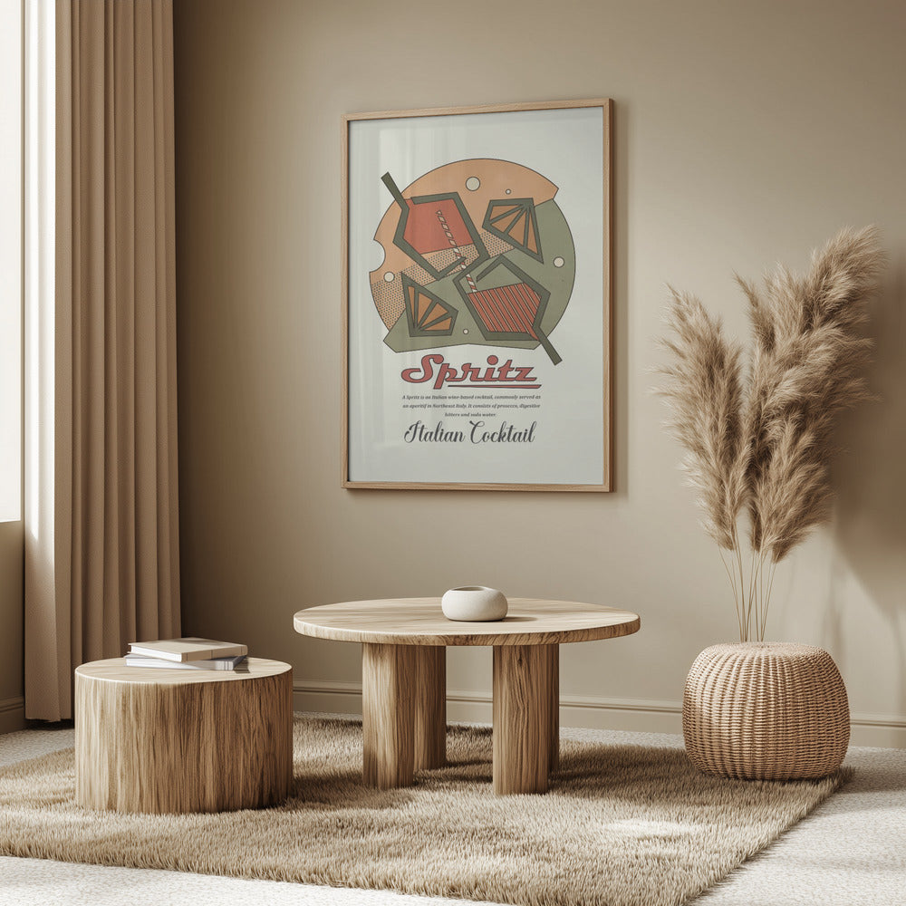 Geometrischer Spritzdruck | Poster