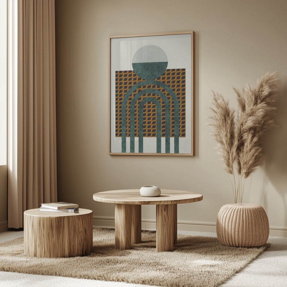 Strukturierte Komposition aus der Mitte des Jahrhunderts 5 | Poster