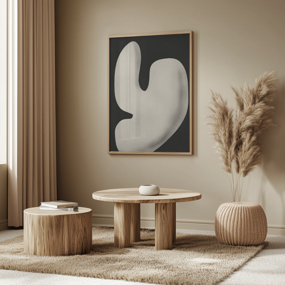 Abstract White Sculpture Y | Poster