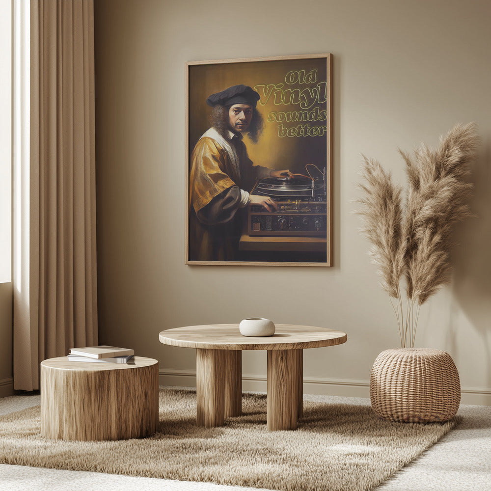 Old Vinyl Sounds Better | Poster