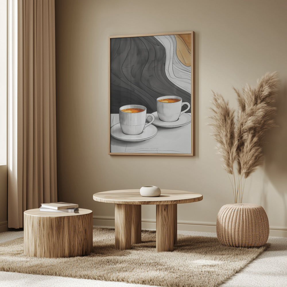 I Love Coffee Food Illustration Art (12) | Poster