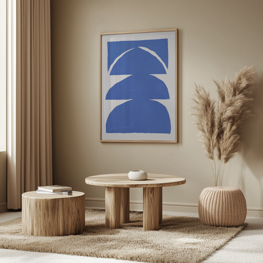 Geometric Shapes On A White Background | Poster