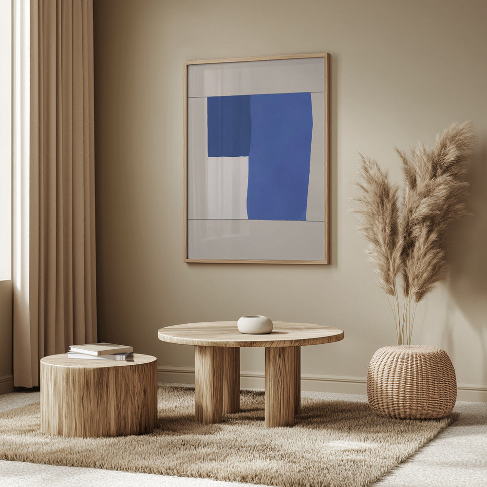 Minimal midcentury geometric block | Poster