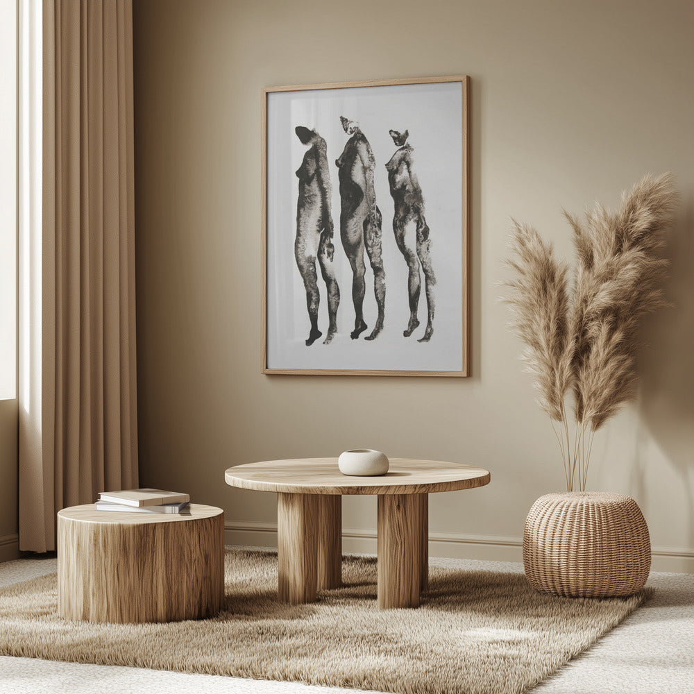 Figure Study 3x | Poster