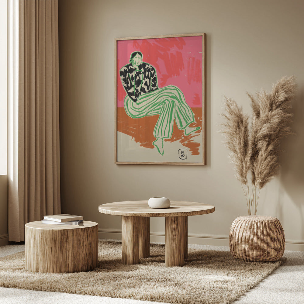 Calm Woman Portrait | Poster