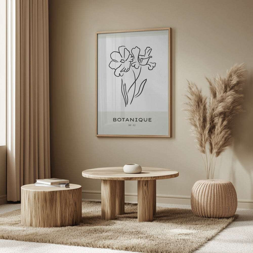 Floral Line Elegance | Poster