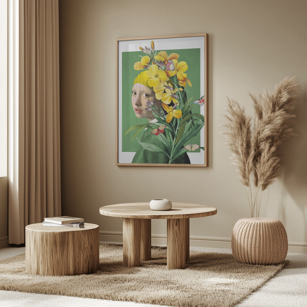 Girl With Pearl Earring   the Springtime Edition | Poster