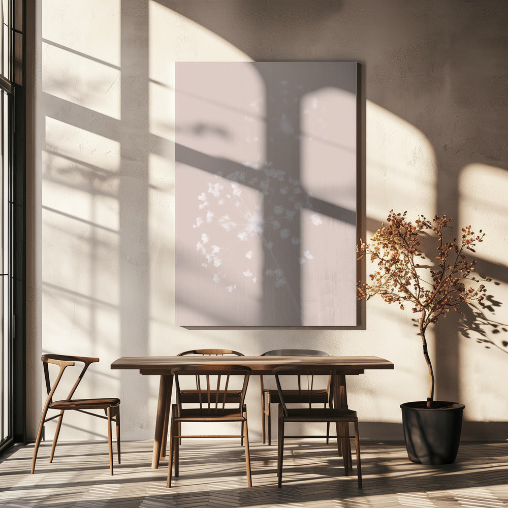 Fleur séchée rose | Tableaux sur Toile