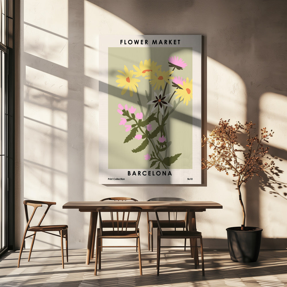 Flower Market Barcelona | Canvas