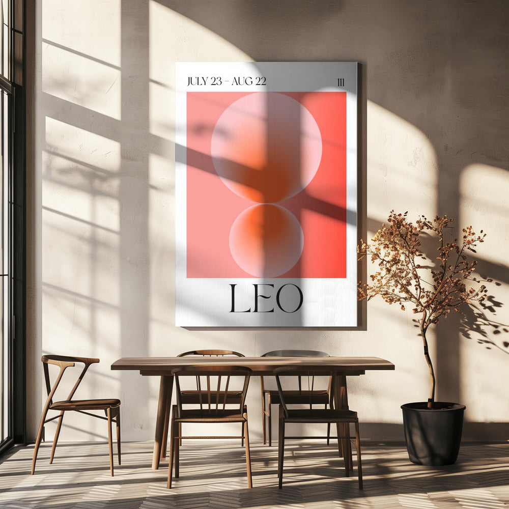 Himmlisches Leo-Glühen | Leinwand-Bilder