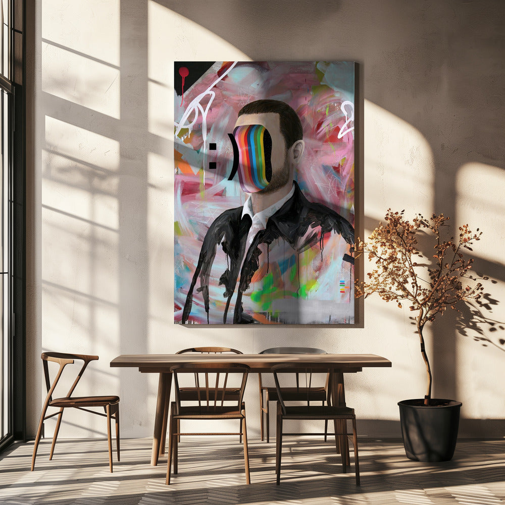 Visage souriant | Tableaux sur Toile