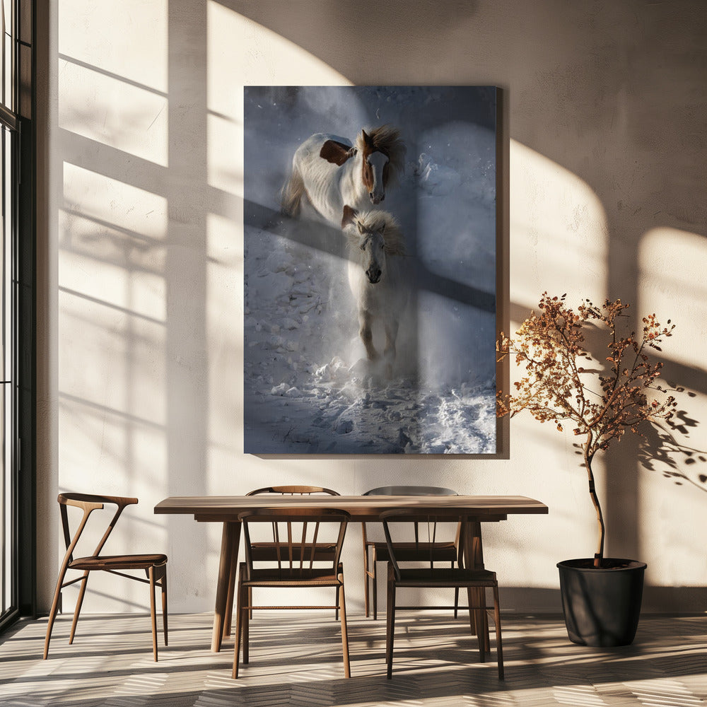 Deux chevaux | Tableaux sur Toile