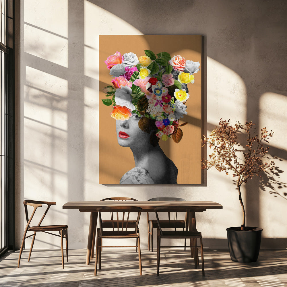 Retrato floral | Impresiones en Lienzo