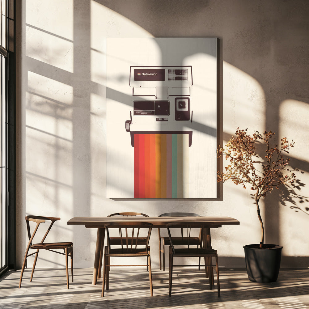 Fotocamera istantanea arcobaleno | Stampe su Tela