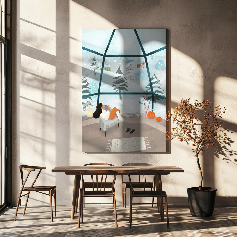Pays des merveilles hivernales | Tableaux sur Toile
