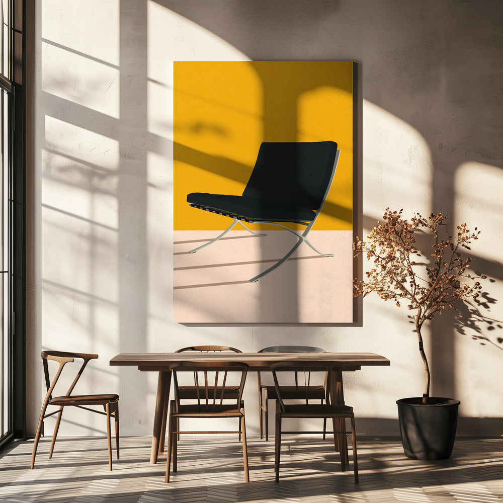 Barcelona stol av Mies Van Der Rohe | Canvas