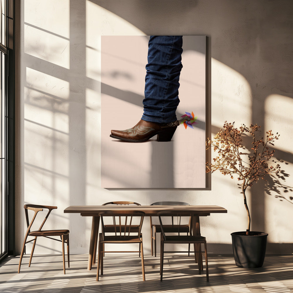 Cowboy pas sérieux | Tableaux sur Toile