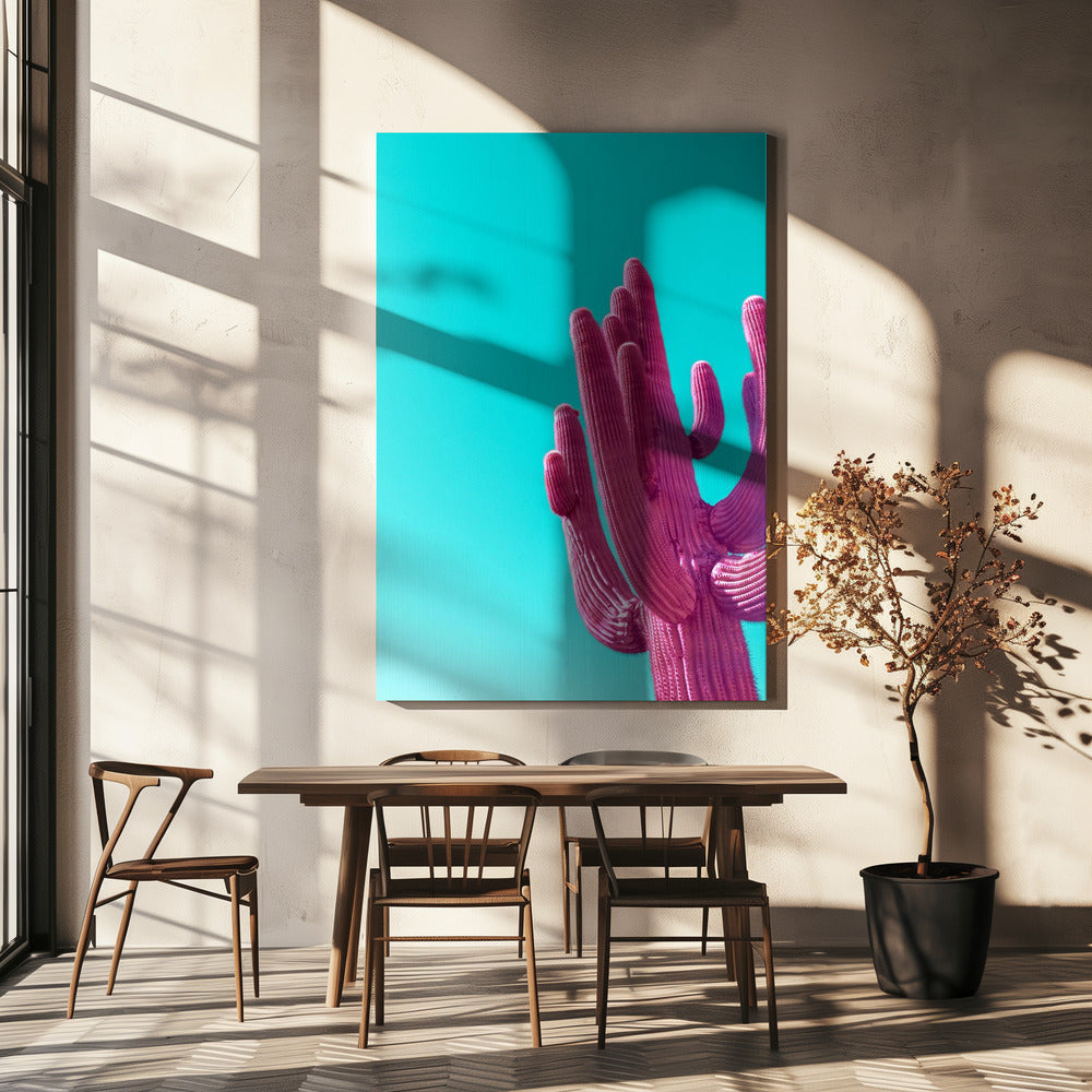 Magenta Rosa Saguaro | Canvas