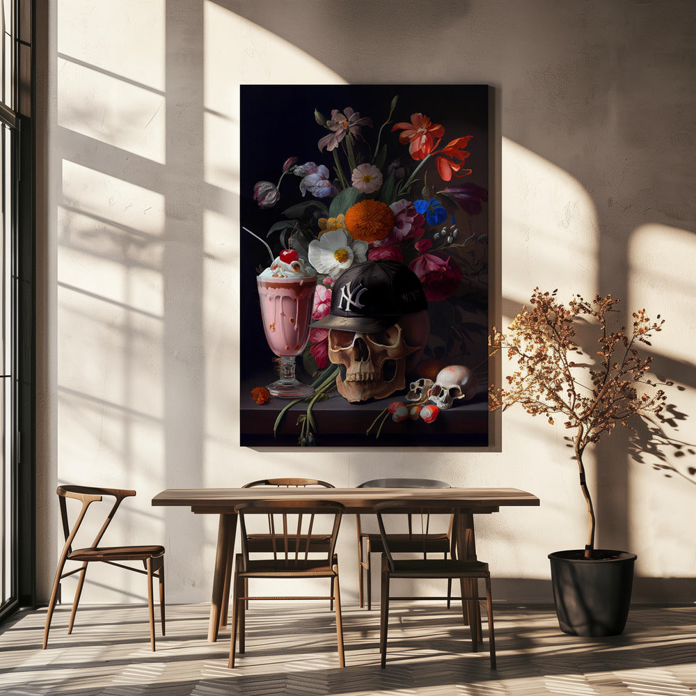 Nature morte au crâne | Tableaux sur Toile