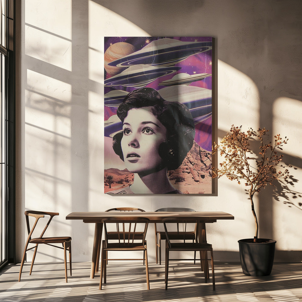Planetary Purple Invasion | Canvas