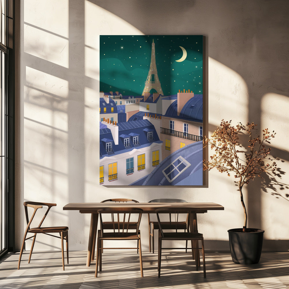 Paris bei Nacht | Leinwand-Bilder