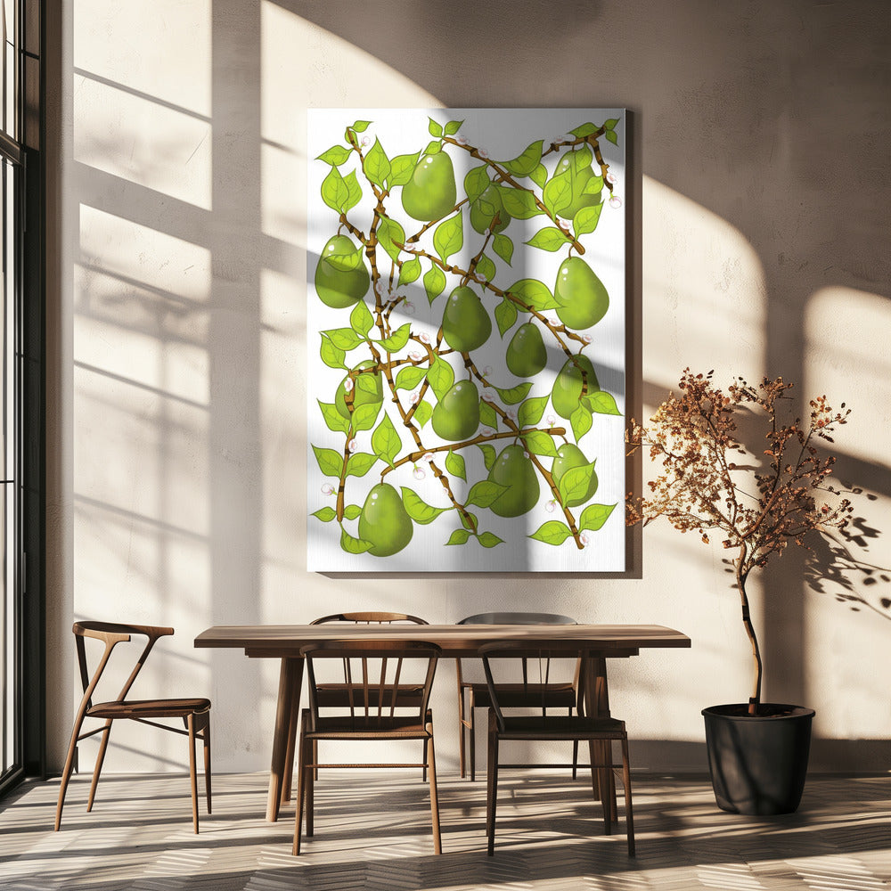 Päronbloms-trassel | Canvas