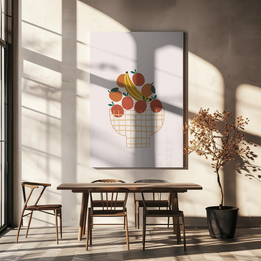 Färgglad fruktskål | Canvas