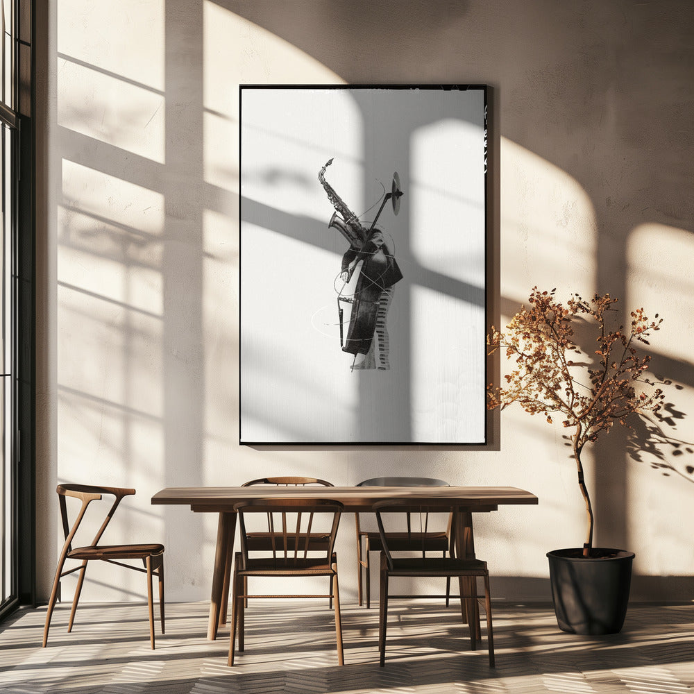 Musician With A Saxophone | Canvas