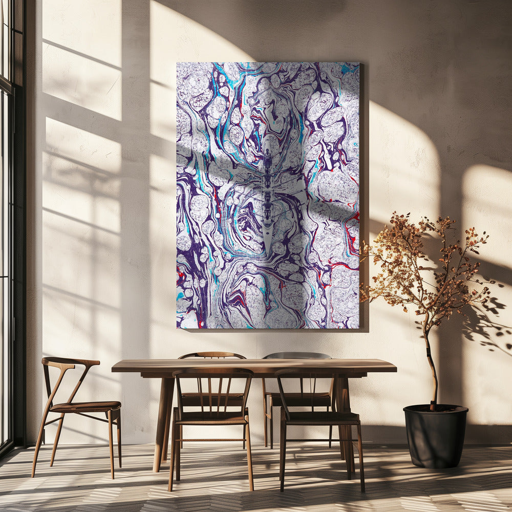 Kayak Gliding Through Swirling | Canvas