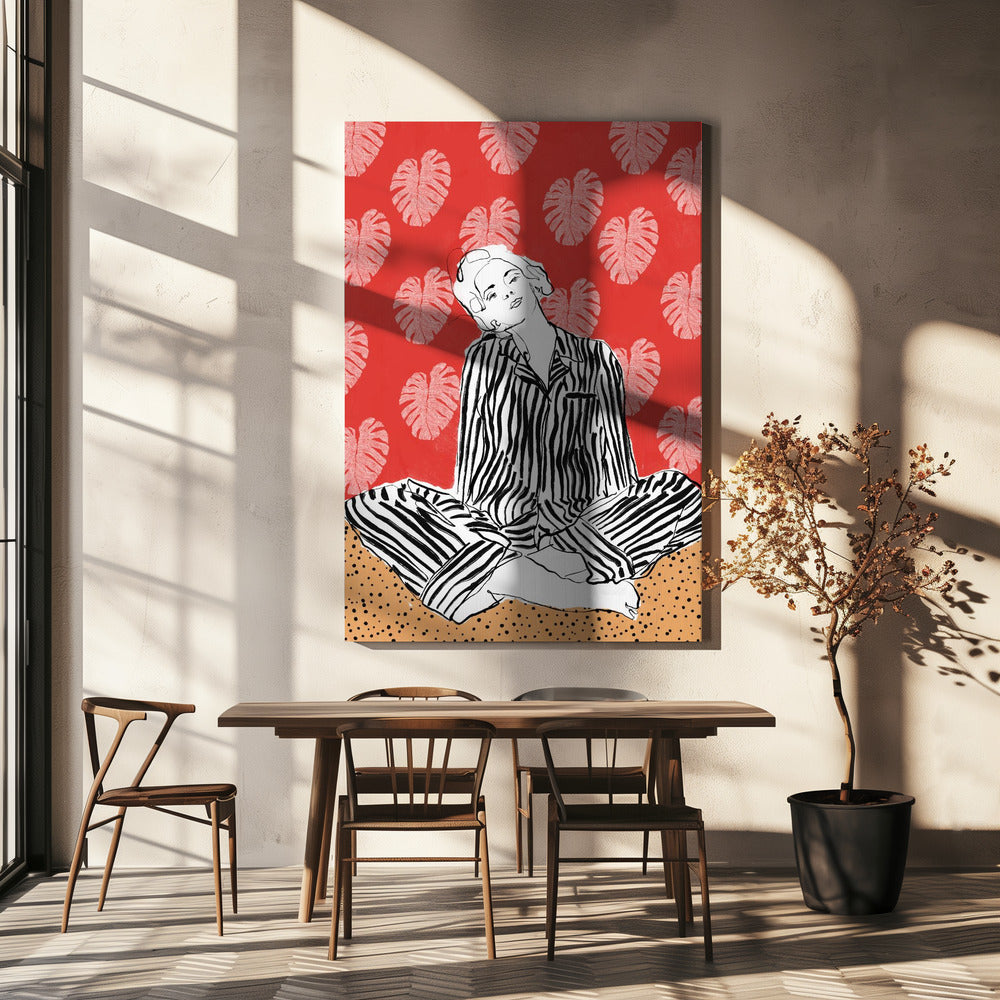 Serenity In Stripes | Canvas