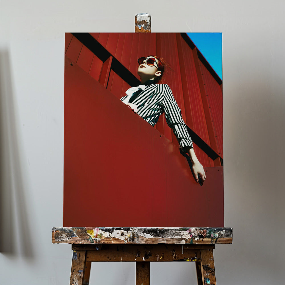 Contre le ciel rouge | Tableaux sur Toile