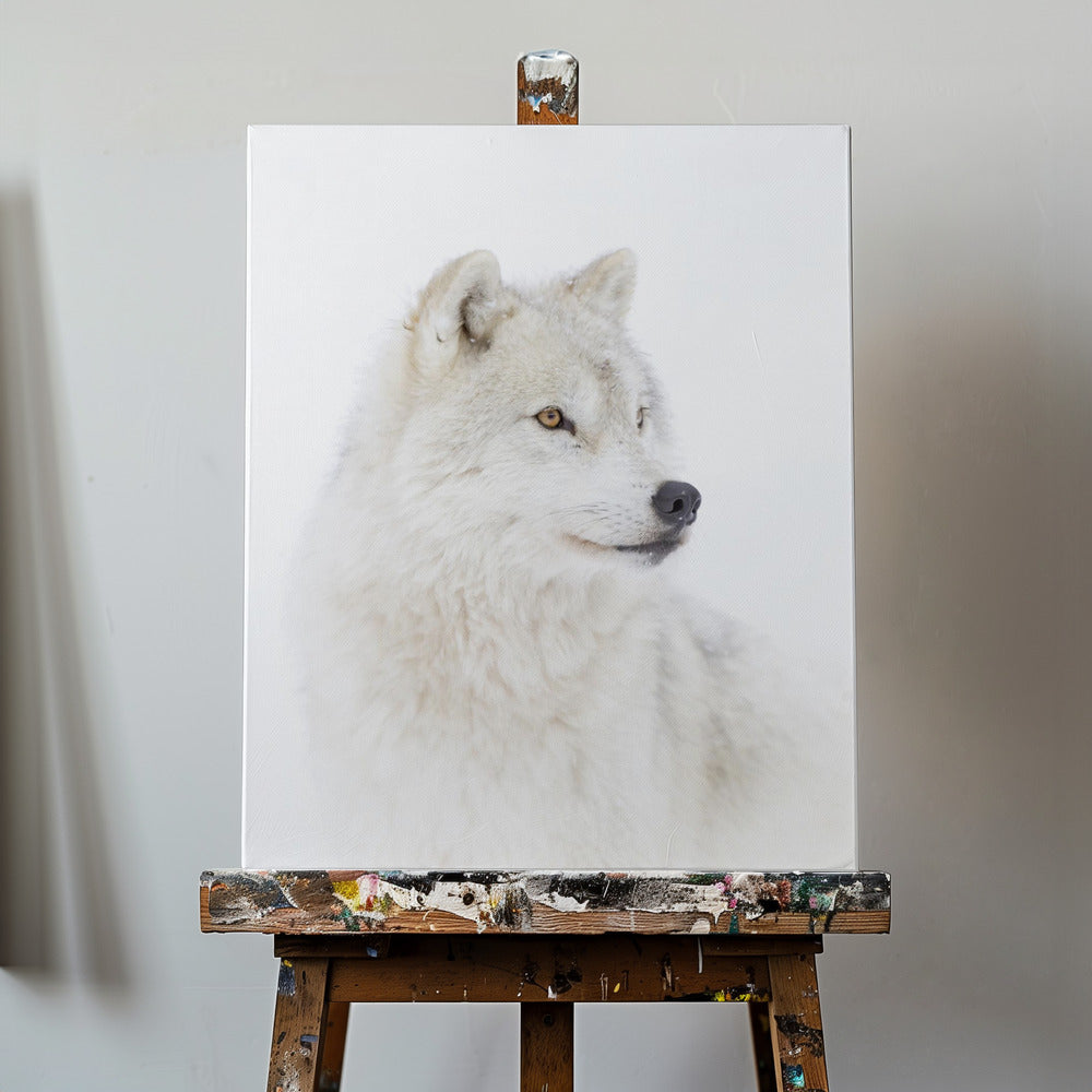 Porträt eines arktischen Wolfes | Leinwand-Bilder