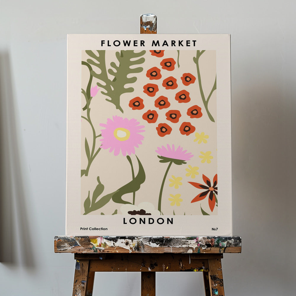 Blumenmarkt London | Leinwand-Bilder