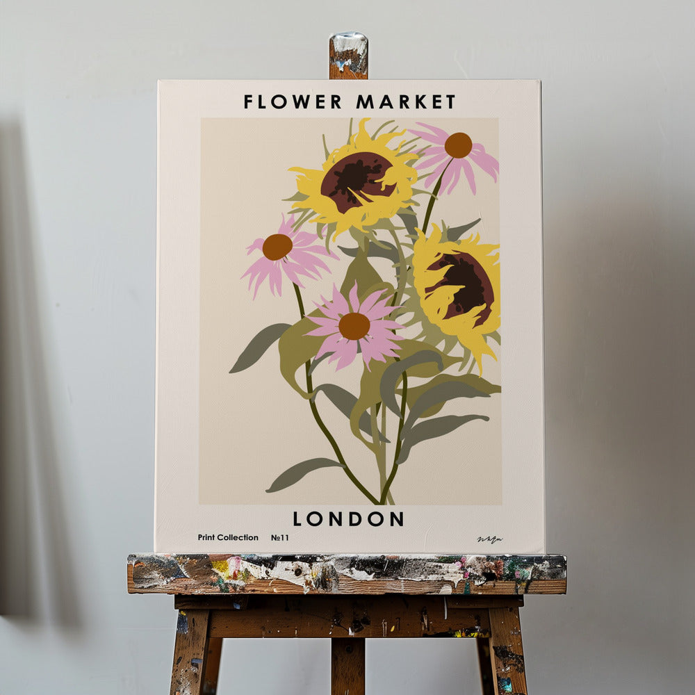 Marché aux fleurs. Londres | Tableaux sur Toile