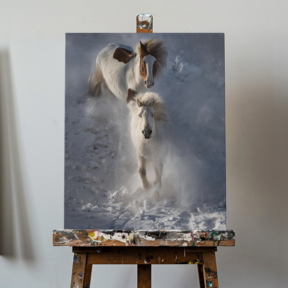 Deux chevaux | Tableaux sur Toile